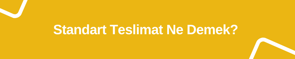 Standart teslimat nedir?