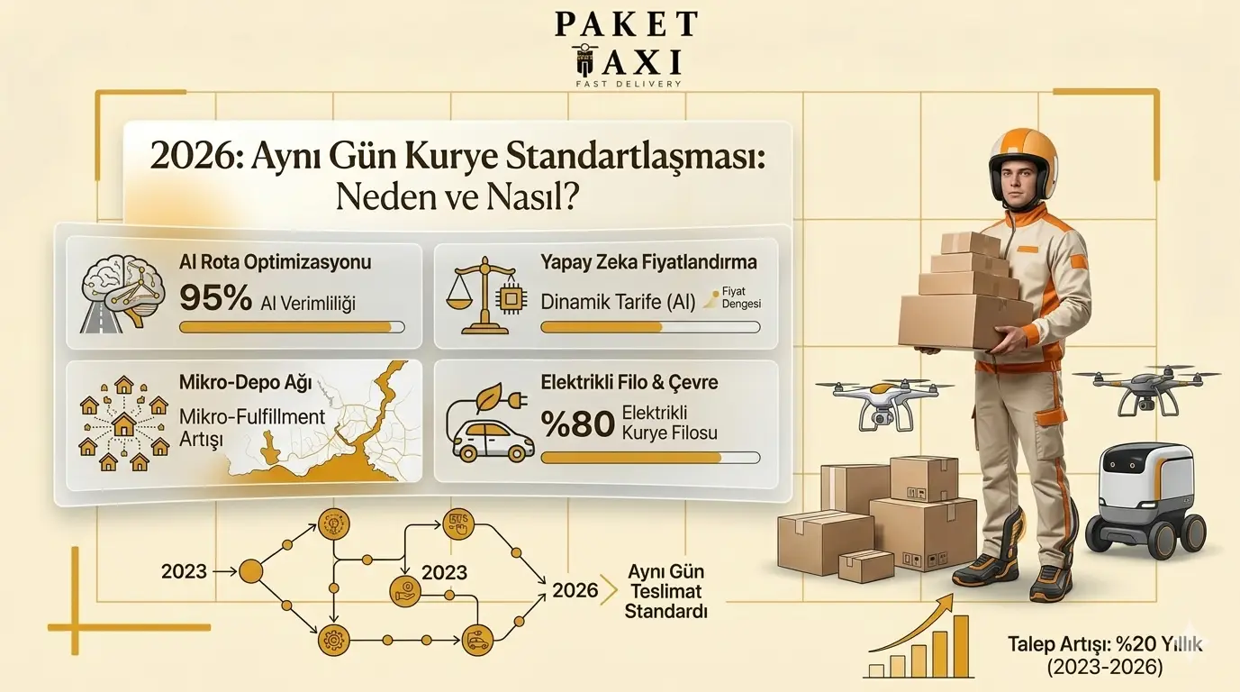 Ayni gun kurye standartlasmasi