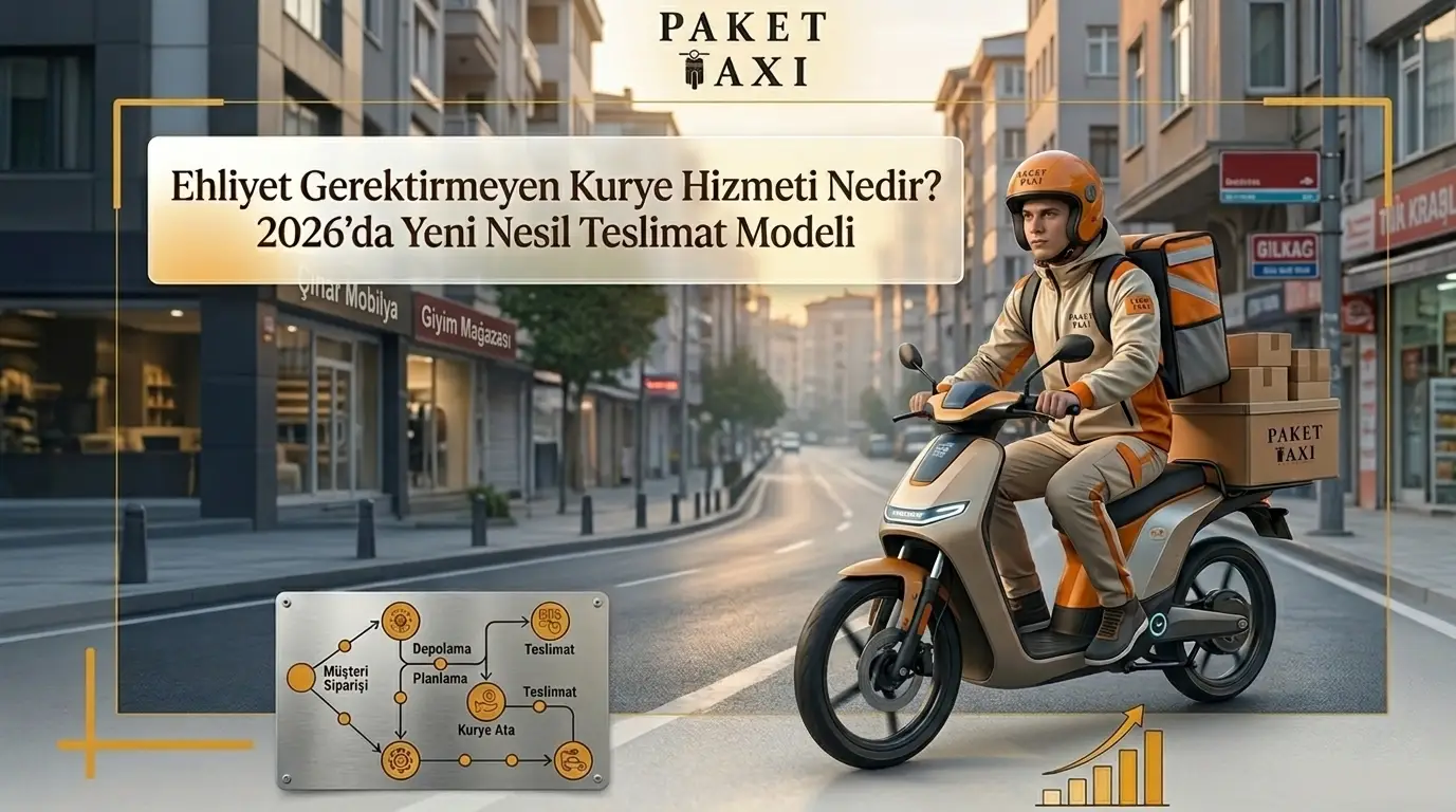 Ehliyet gerektirmeyen kurye hizmeti