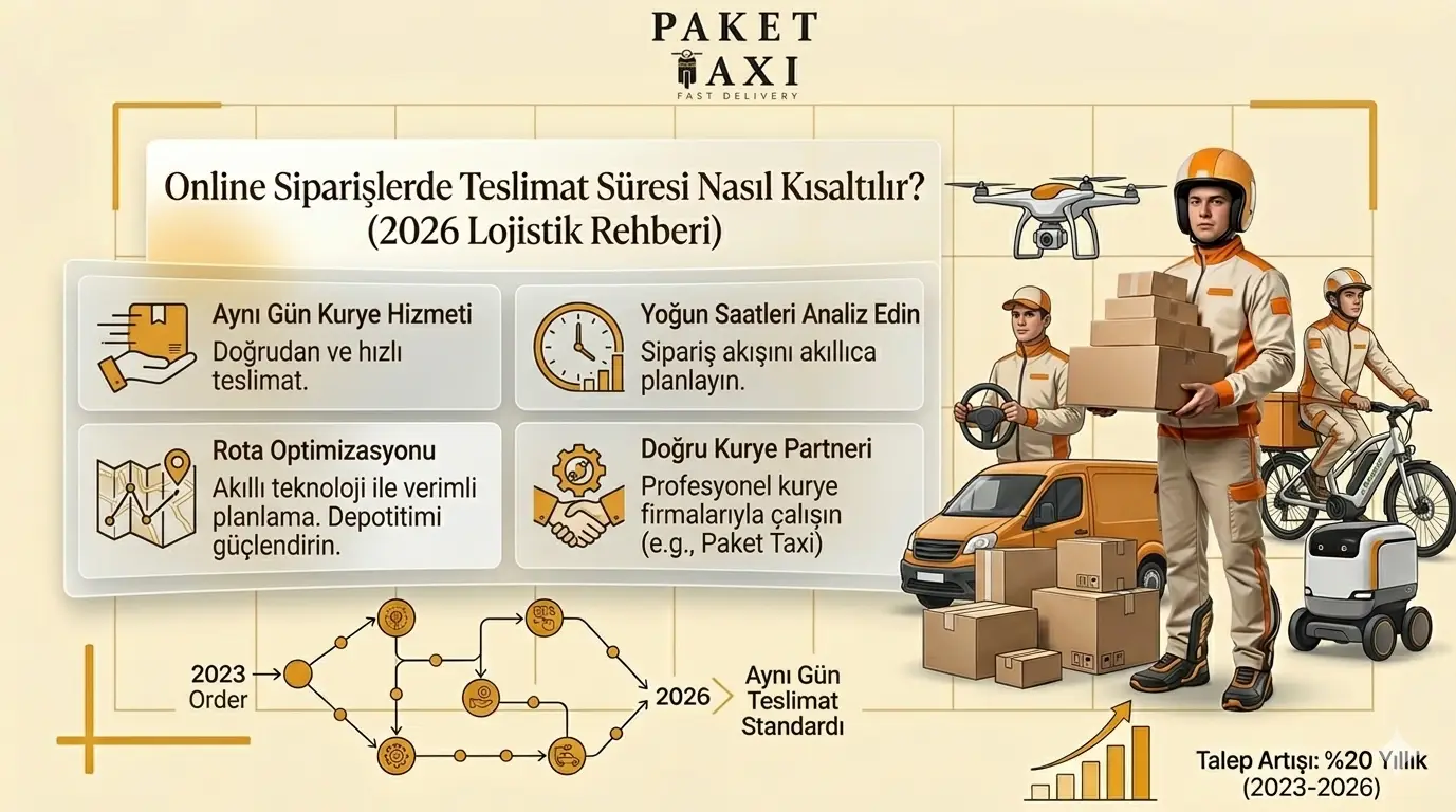 Online siparislerde teslimat suresi nasil kisaltilir